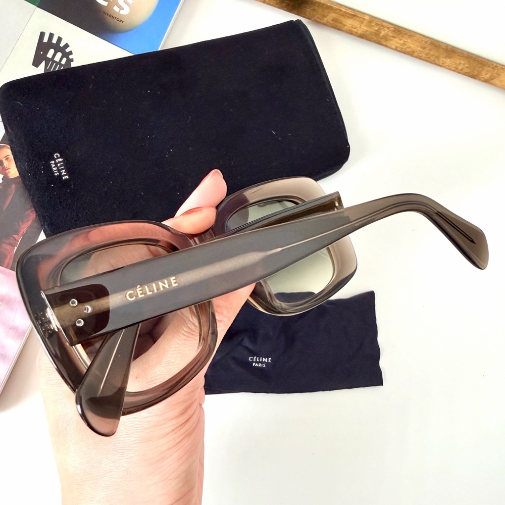 Celine Acetate Sunglasses‎ Oversized Frame - Picture 3 of 6